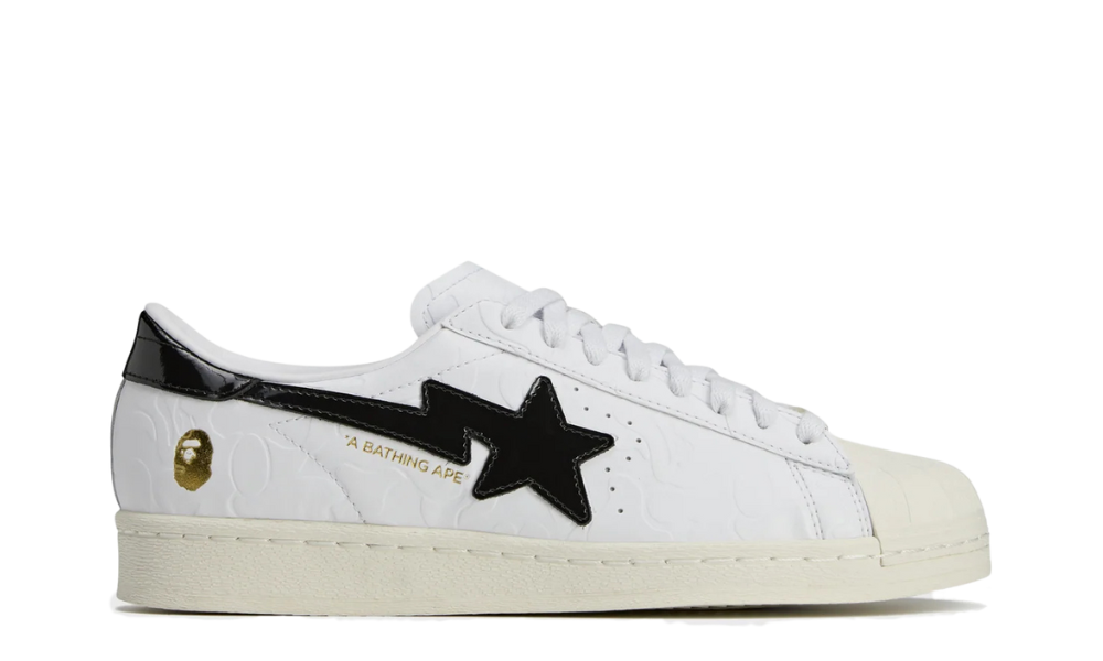adidas Superstar Vintage Bape White Black