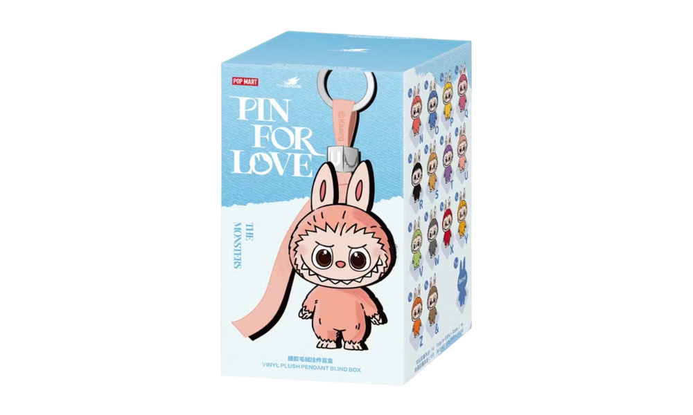 Pop Mart Labubu The Monsters Pin for Love Series Vinyl Plush Pendant (N-Z) Single Blind Box