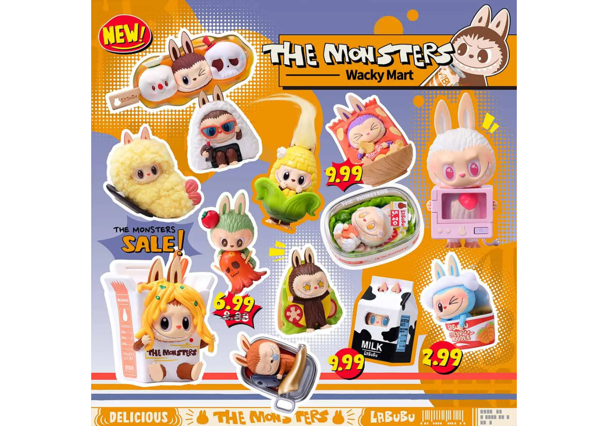 Pop Mart Labubu The Monsters Wacky Mart Series Figure Sealed Case