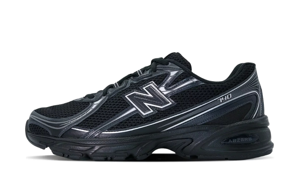 New Balance 740 Black Silver Metallic