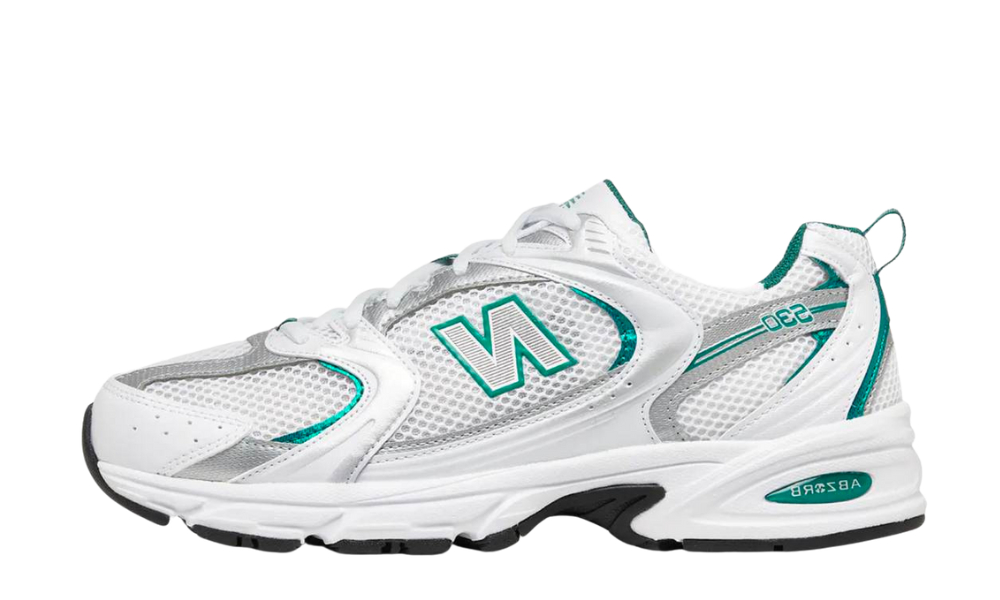 New Balance 530 White Silver Green