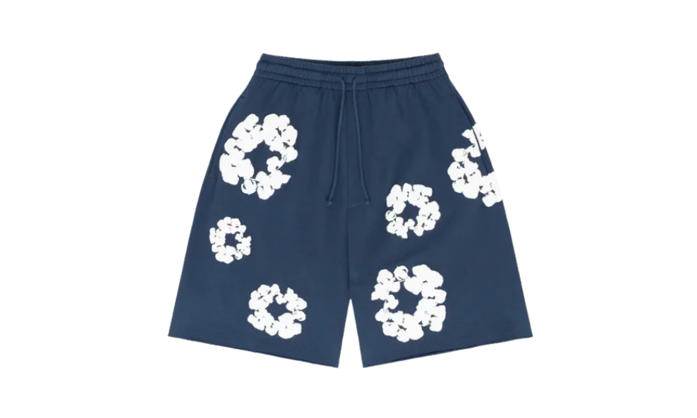 Denim Tears The Cotton Wreath Sweatshorts Navy