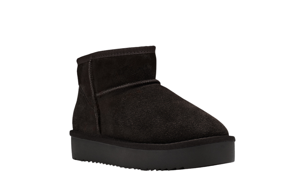 Esprit Pitera Pull On Lo Cow Suede Dark Brown