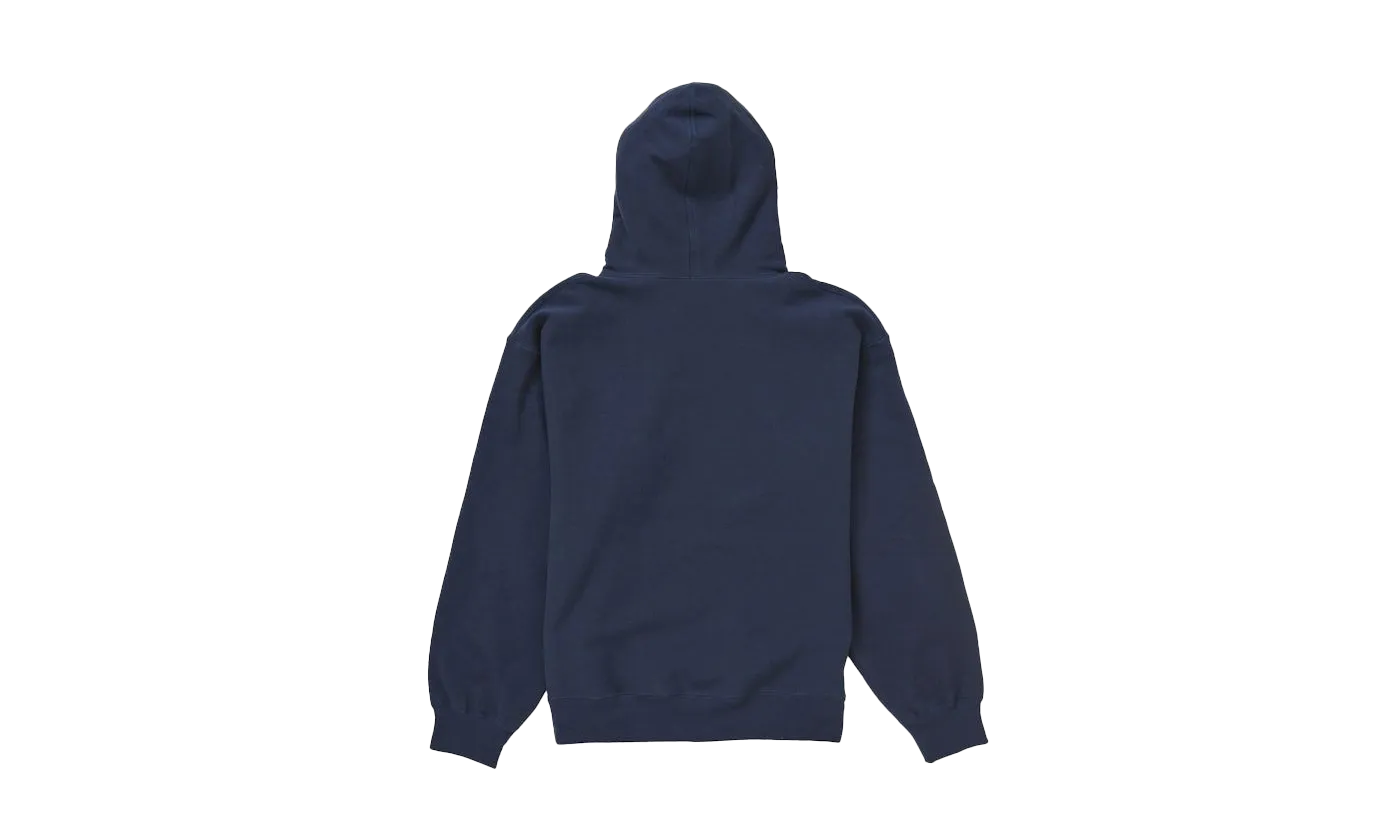 Supreme Box Logo Hooded Sweatshirt Navy