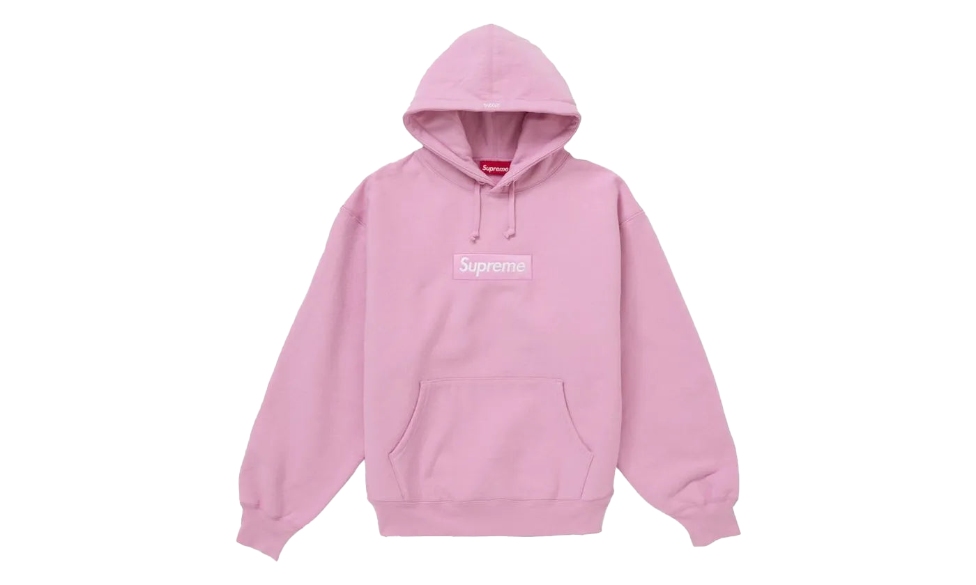 Supreme Box Logo Hooded Sweatshirt Pink