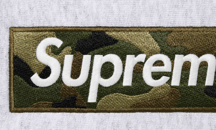 Supreme Box Logo Hooded Sweatshirt Ash Grey