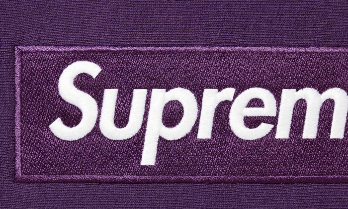 Supreme Box Logo Hooded Sweatshirt Dark Purple Secured Stuff