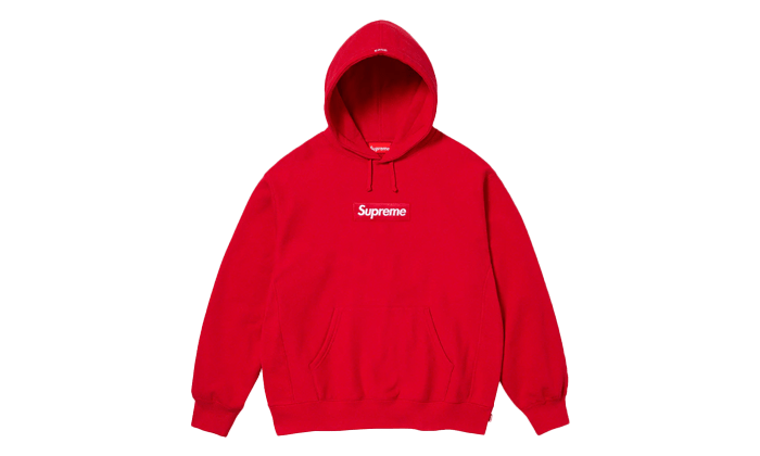 Supreme Box Logo Hooded Sweatshirt Red Secured Stuff