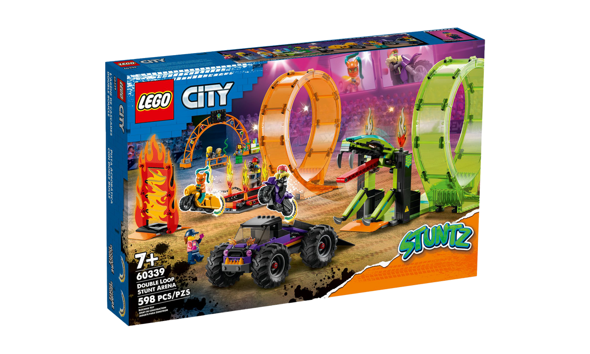 LEGO® 60339 City - Kaskaderska arena z dwoma pętlami