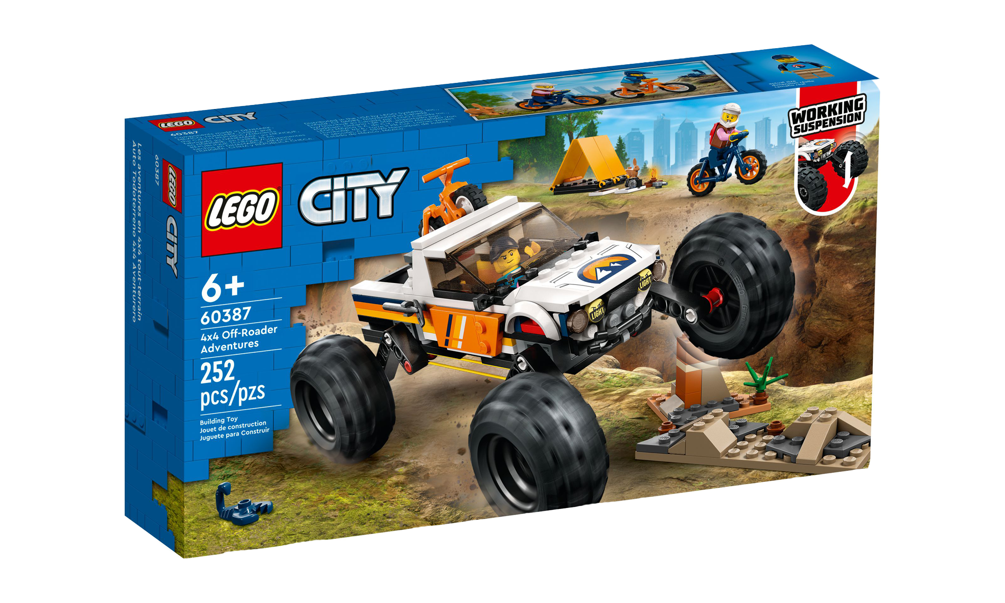 LEGO® 60387 City - Przygody samochodem terenowym z napędem 4x4