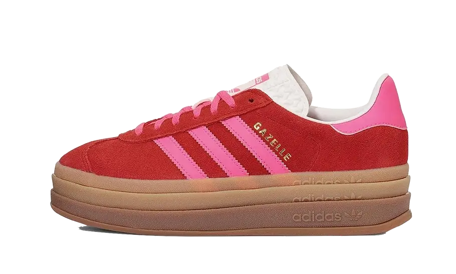 Adidas Gazelle Bold Collegiate Red Lucid Pink IH7496