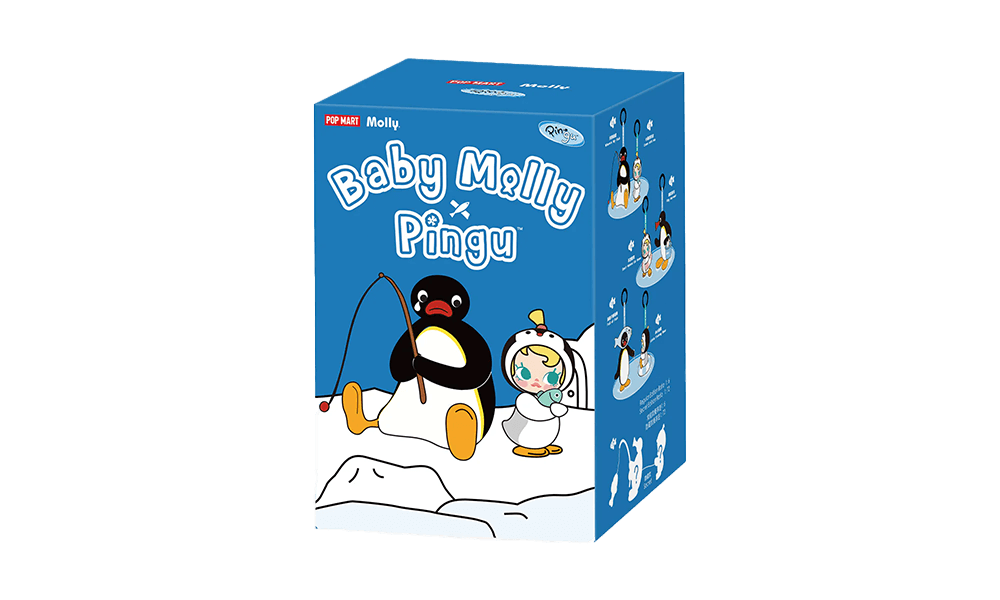 Pop Mart Baby Molly x Pingu Happy Fishing Series Plush Pendant