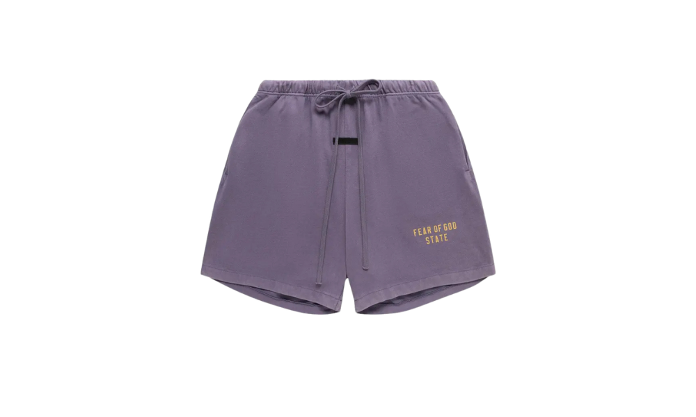 Fear of God Essentials Heavy Jersey Soccer Short Lavender