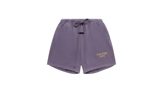 Fear of God Essentials Heavy Jersey Soccer Short Lavender