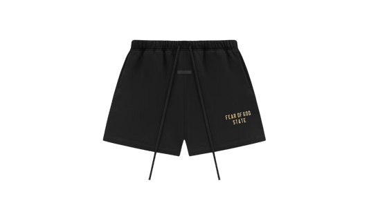 Fear of God Essentials Fleece Soccer Short Black