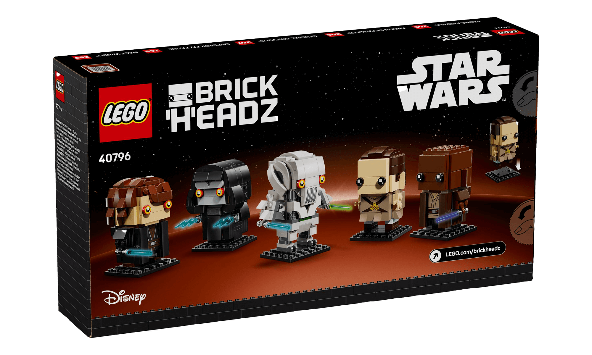 LEGO® 40796 BrickHeadz - Zemsta Sithów™ - bohaterowie i złoczyńcy