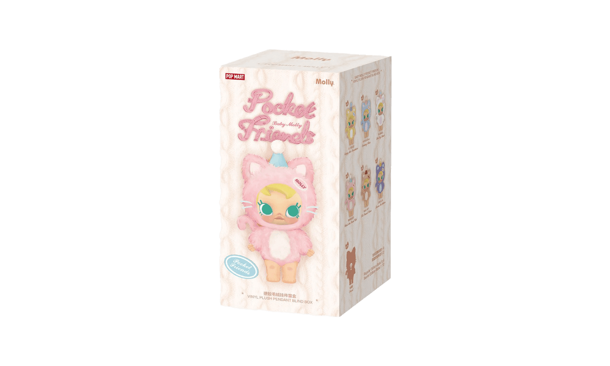 Pop Mart Baby Molly Pocket Friends Series Vinyl Plush Pendant Single Blind Box