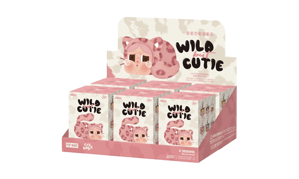 Pop Mart CRYBABY Wild but Cutie Series Vinyl Plush Pendant Sealed Case