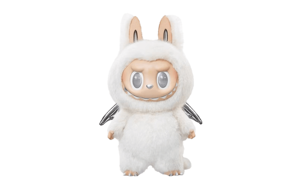 Pop Mart The Monsters Labubu Zimomo Angel in Clouds Figure + Tote Bag