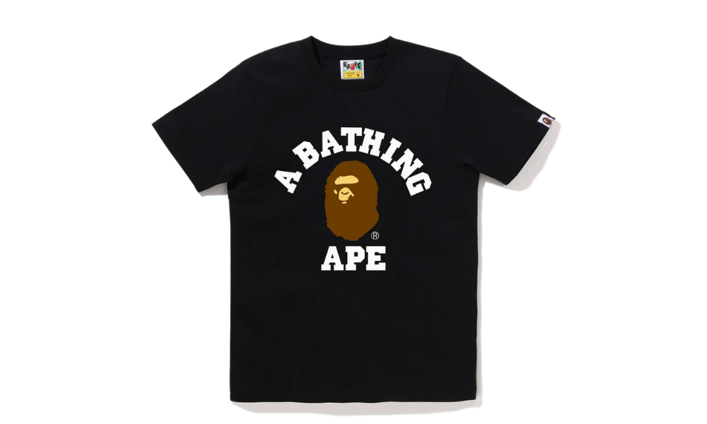 BAPE College Tee Black