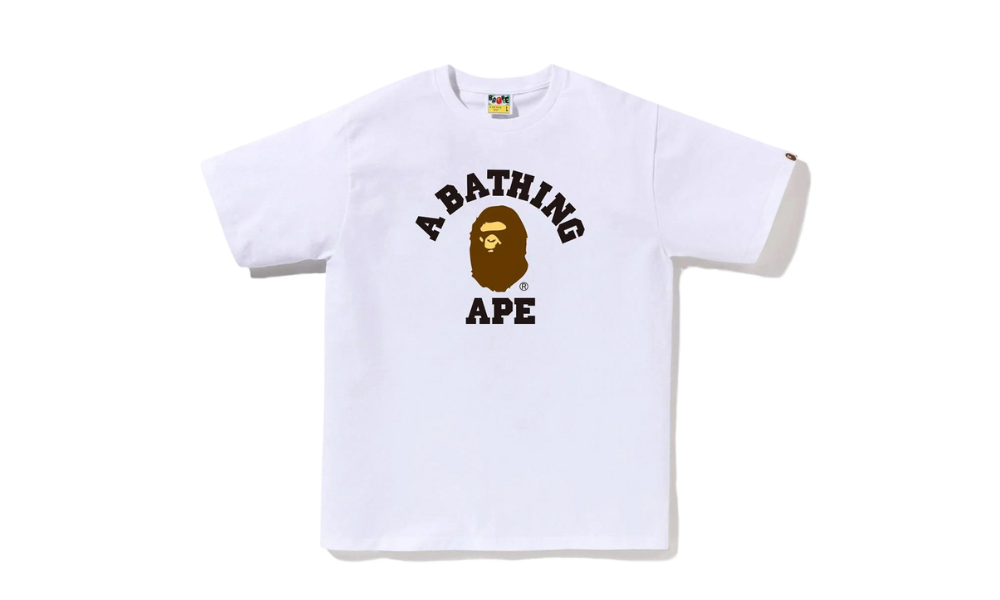BAPE College Tee White
