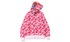 BAPE ABC Camo Shark Full Zip Hoodie Pink