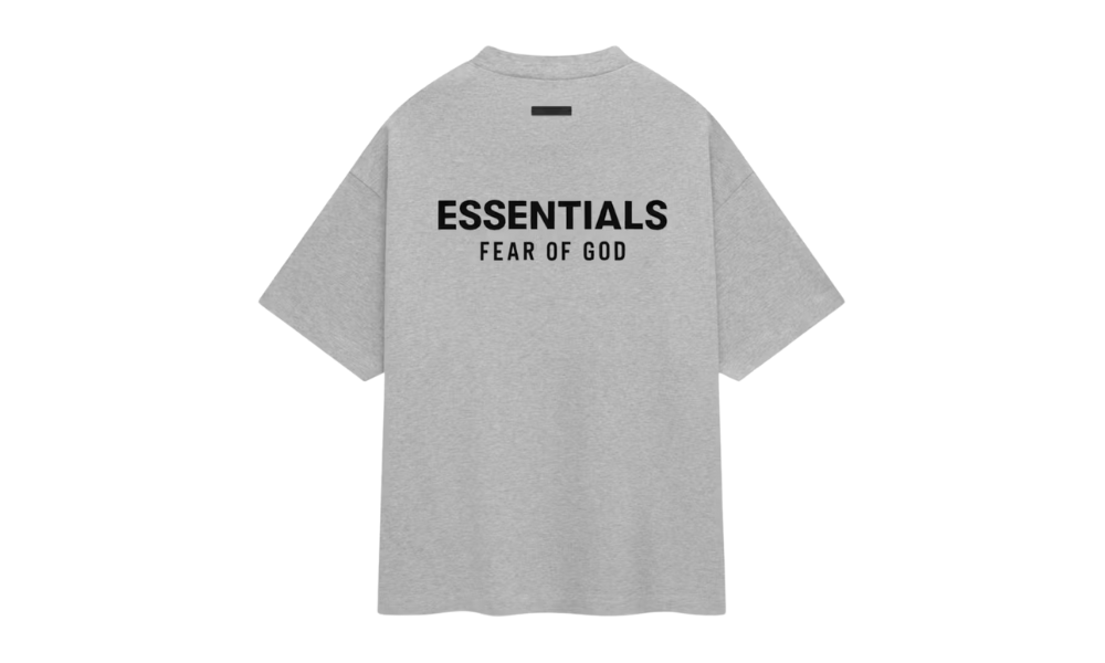 Fear of God Essentials Jersey Crewneck T-Shirt Light Heather Gray
