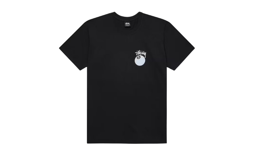 Stussy 8 Ball Pigment Dyed Tee Black