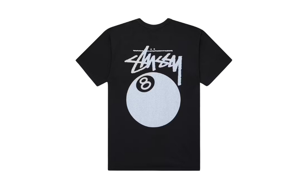 Stussy 8 Ball Pigment Dyed Tee Black