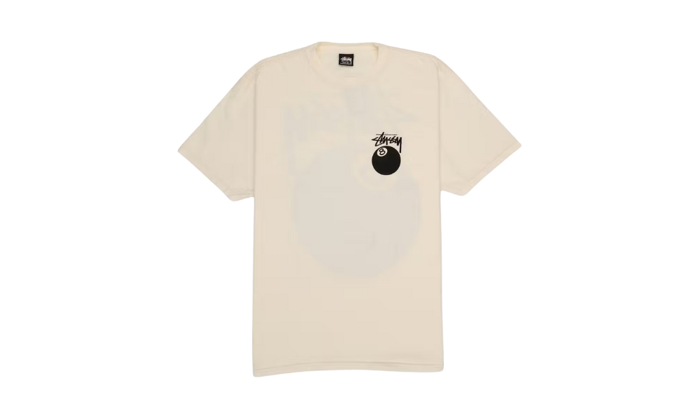 Stussy 8 Ball Pigment Dyed Tee Natural