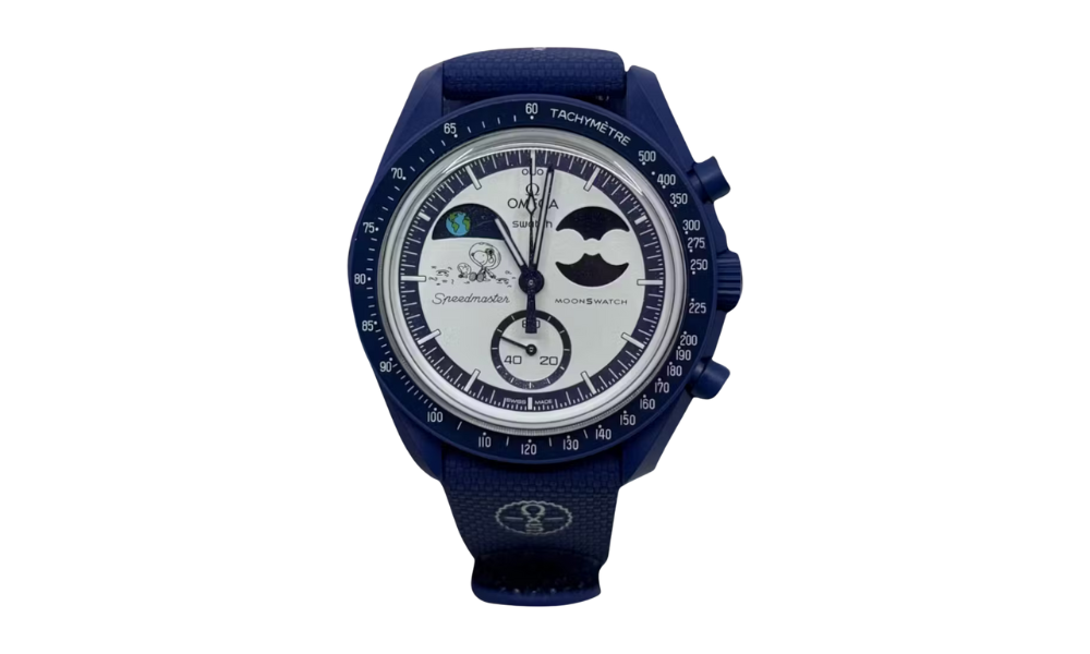 Swatch x Omega Bioceramic Moonswatch Mission To Earthphase Moonshine Gold Snoopy