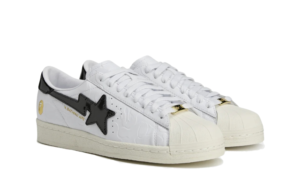 adidas Superstar Vintage Bape White Black