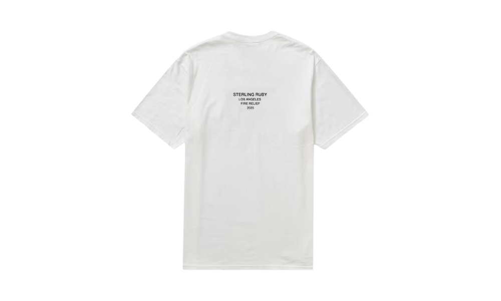 Supreme Los Angeles Fire Relief Box Logo Tee White