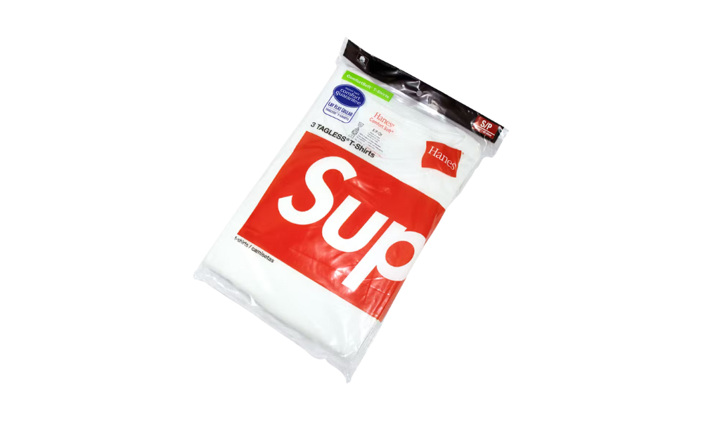 Supreme Hanes Tagless Tees (3 Pack) White