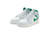 Air Jordan 1 Mid White Pure Platinum Pine Green