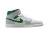 Air Jordan 1 Mid White Pure Platinum Pine Green