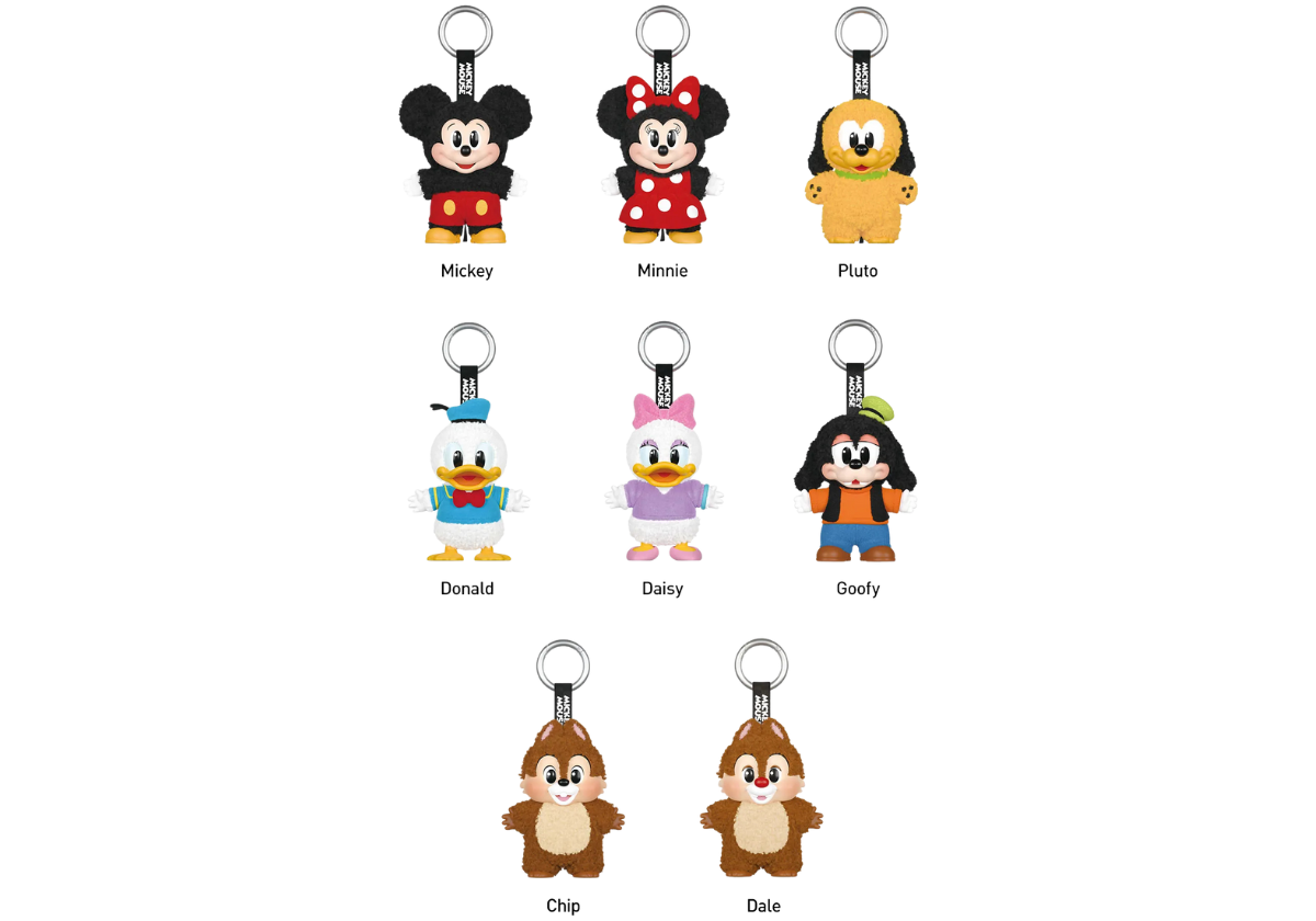 Pop Mart Disney Mickey Family Together Series Plush Keychain Single Blind Box