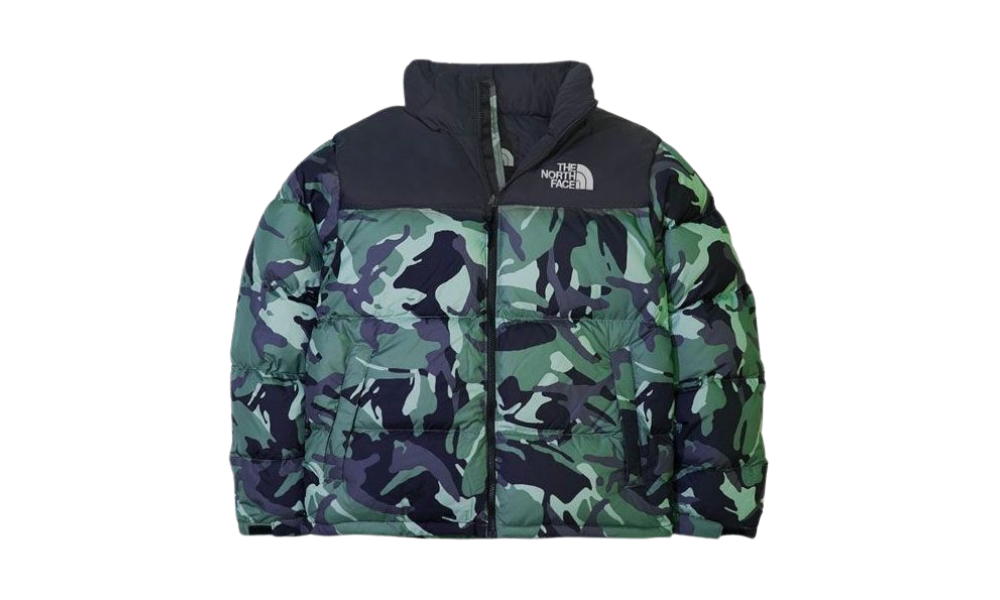 The North Face 1996 Retro Nuptse Jacket Green Camo
