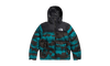 The North Face 1996 Retro Nuptse Jacket Harbor Blue Linear Mountain Print