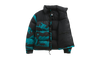 The North Face 1996 Retro Nuptse Jacket Harbor Blue Linear Mountain Print