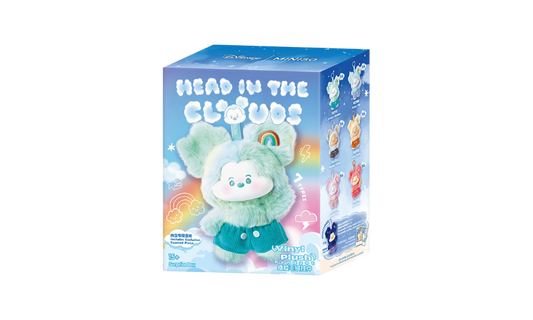 Miniso Disney Mickey Head In Clouds Vinyl Plush Pendant Single Blind Box