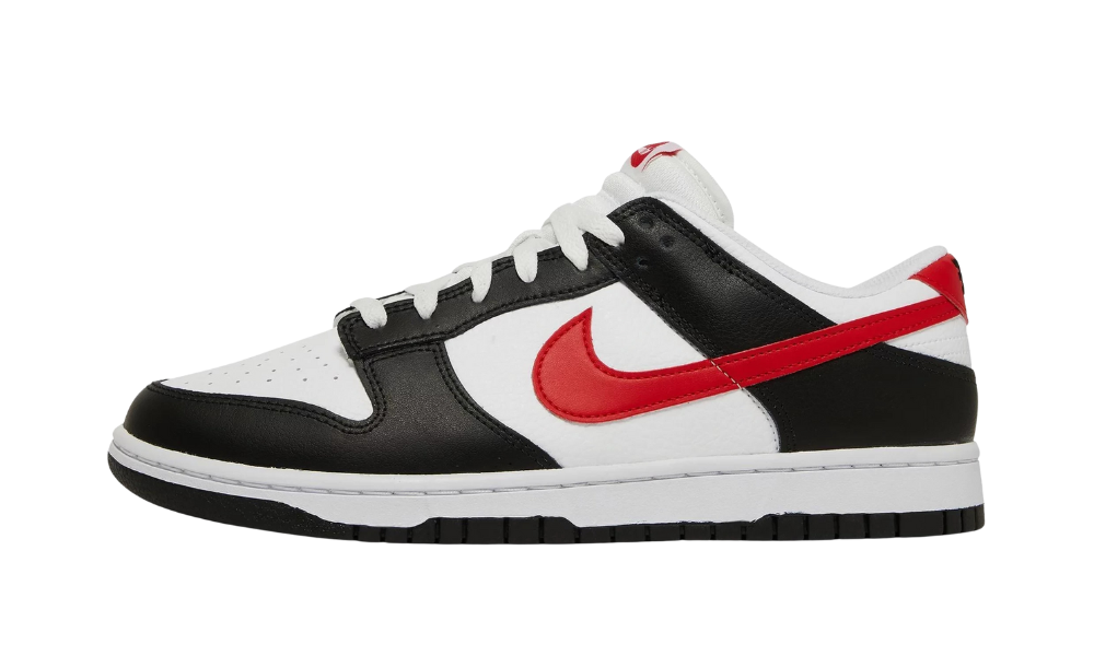 Nike Dunk Low Black White Red