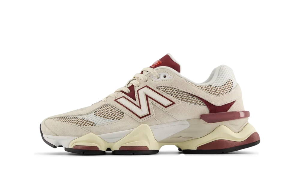 New Balance 9060 Linen Burgundy