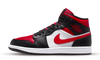 Air Jordan 1 Mid Alternate Bred Toe Fire Red