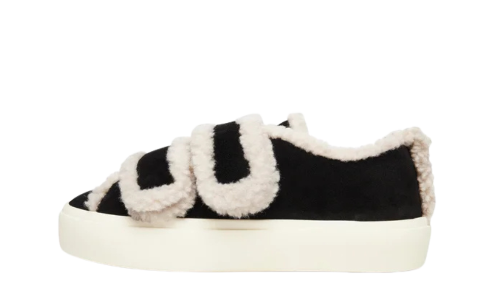 inuikii shearling low velcro black