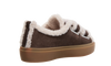inuikii shearling low velcro dark brown