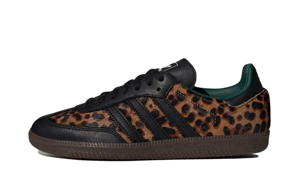 adidas Samba OG Black Green Leopard