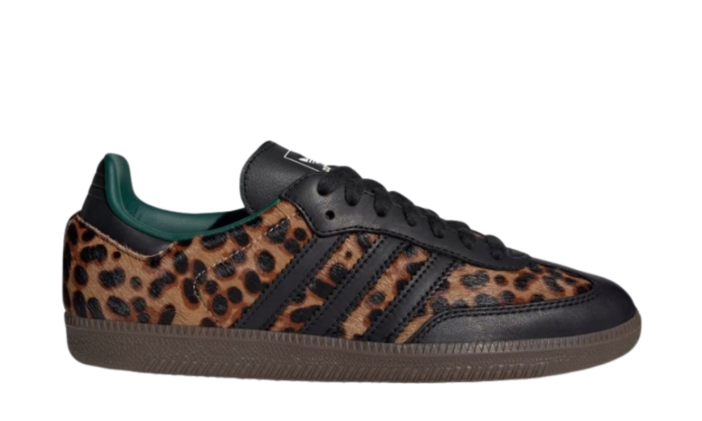 adidas Samba OG Black Green Leopard