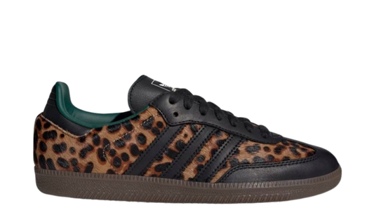 adidas Samba OG Black Green Leopard
