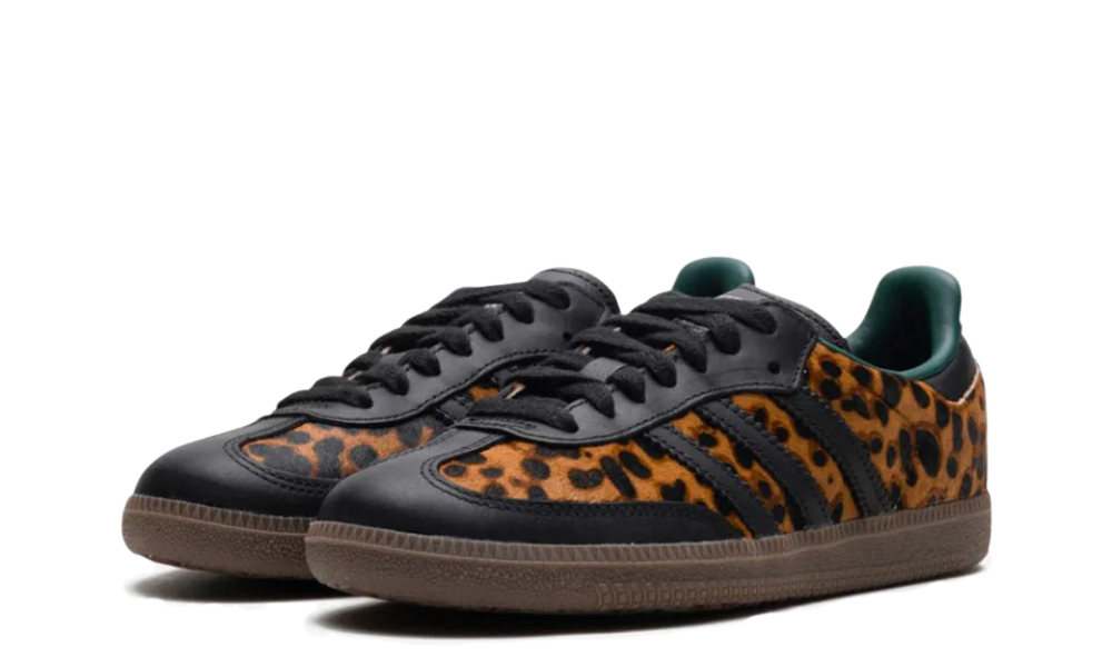 adidas Samba OG Black Green Leopard